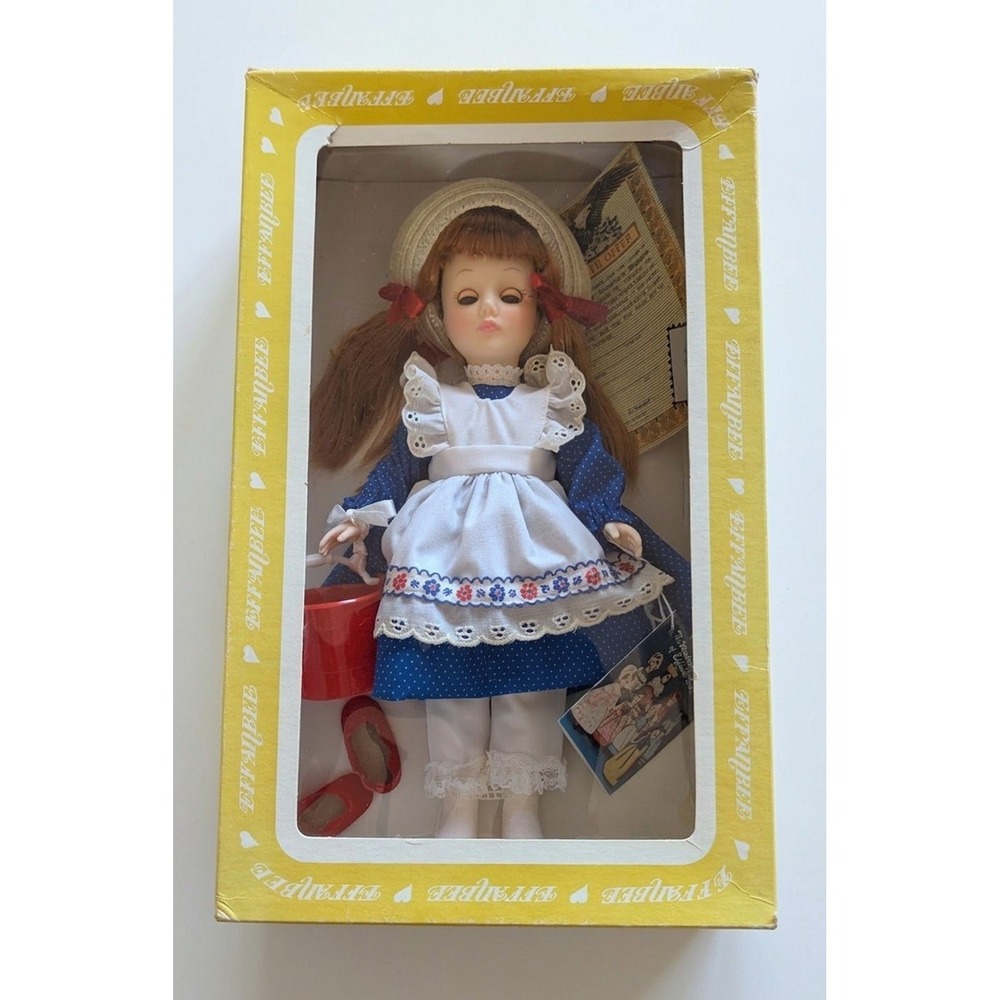 Vintage Effanbee 11" Playsize Storybook Doll Jill 1187, In Original Box, 1980s
